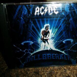 ac dc ballbreaker mint 1995 cd - angus malcom hard rock gibson sg boogie man